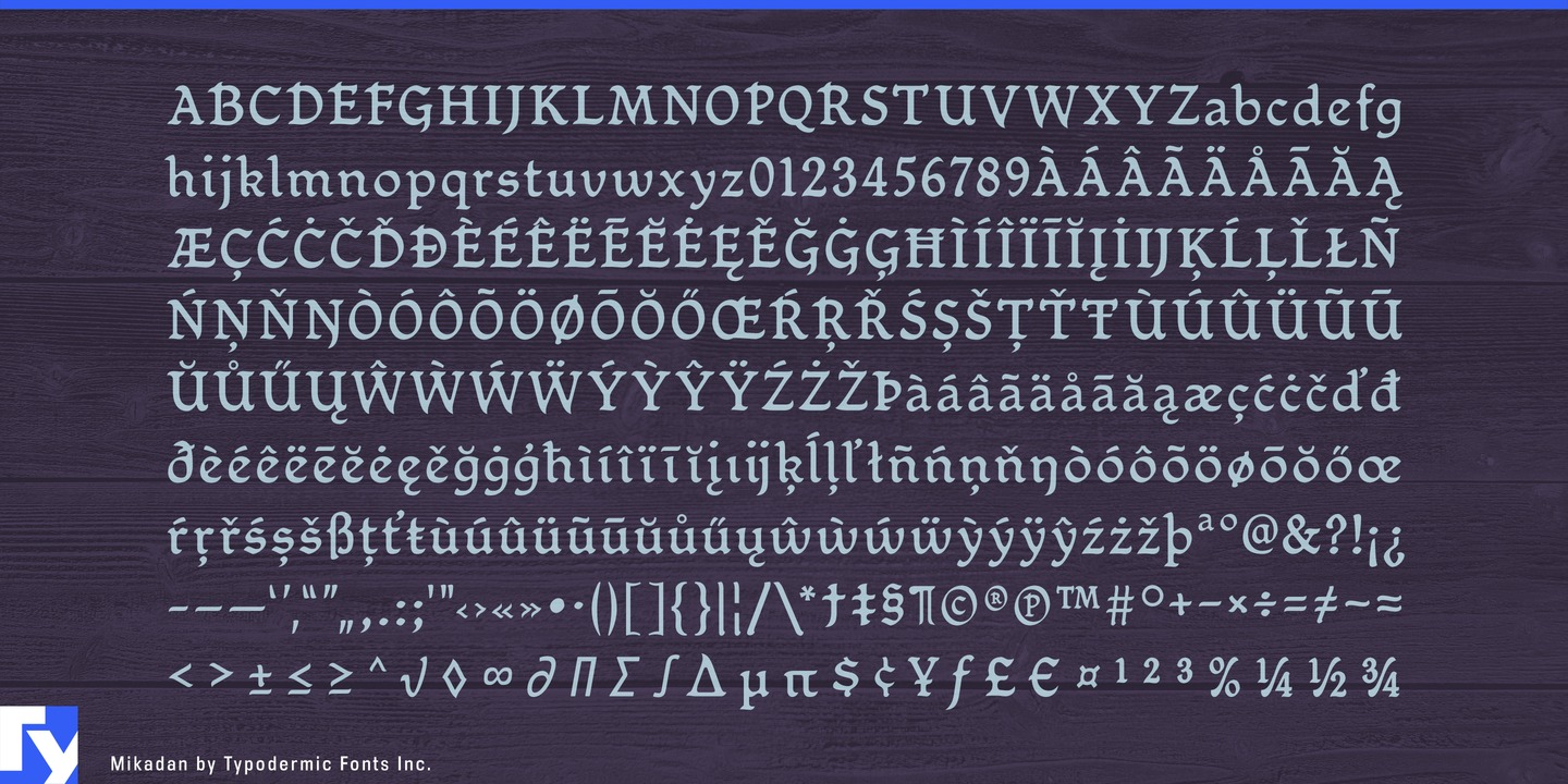 Mikadan Regular Font preview